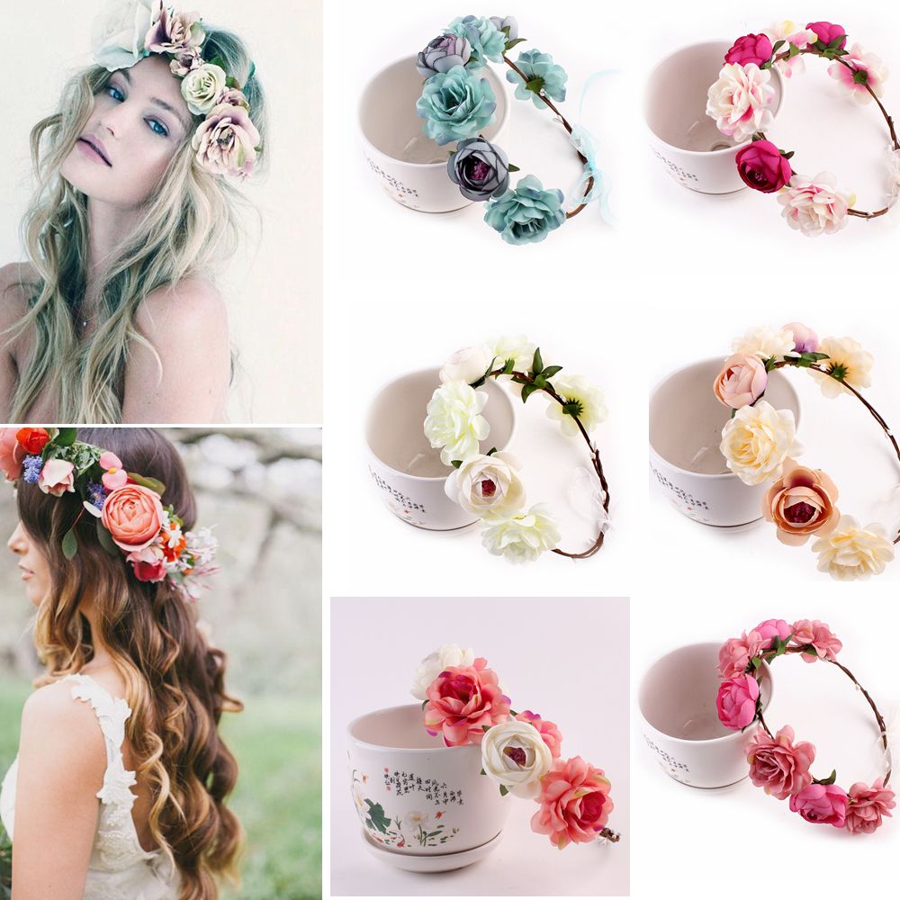 flower head garland wedding