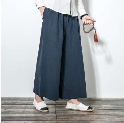 Grosshandel Manner Neue Baumwolle Leinen Breites Bein Hosen Japanischen Stil Kimono Mannlichen Mode Lassig Lose Bequeme Hosen Rock Hose Von Designer Brand 43 07 Auf De Dhgate Com Dhgate