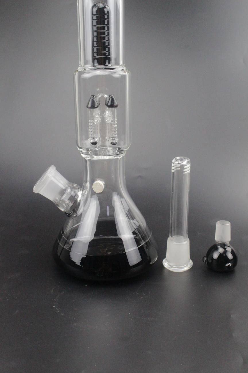 18.5 Inches Black Thickening Glass Bong