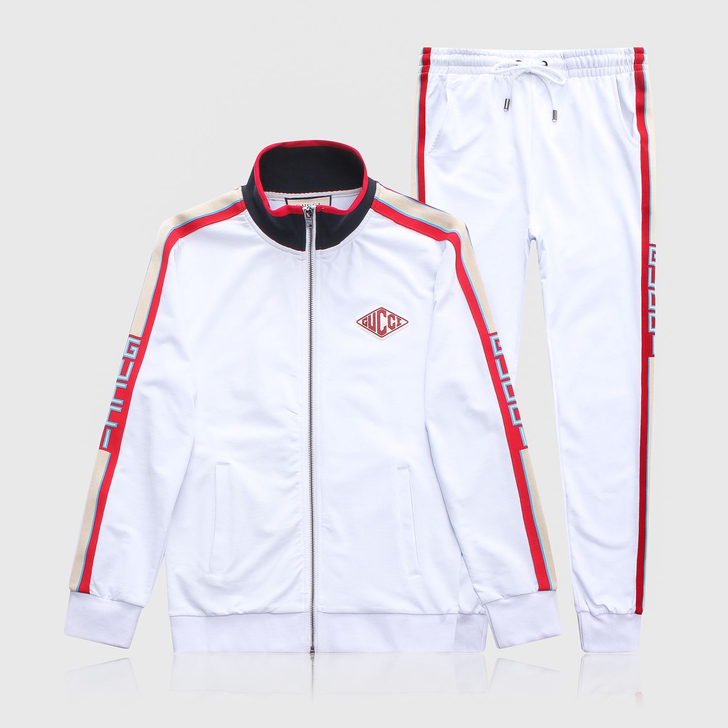 all white mens tracksuit