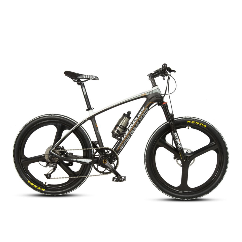 carbon fibre electric mountain bike