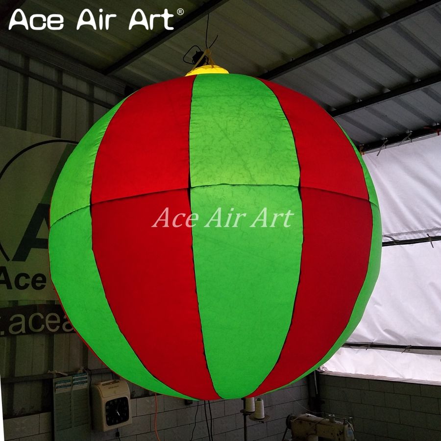 2019 Nicely Festival Led Hanging Decoration Inflatable Round Ball Christmas Balloon With Bulb Lights Inside For Ceiling By Ace Air Art From