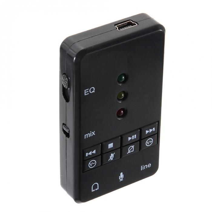 External USB Sound Card Adapter Virtual 7.1 Ch 3D Audio 3.5mm for PC Mac Laptop External USB Sound Card Adapter Virtual 7.1 Ch 3D Audio 3.5mm for PC Mac Laptop