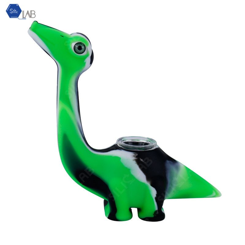 Details about   Silicone Tobacco Smoking Pipe with Metal Bowl & Cap Lid 3.5 inch White Dinosaur