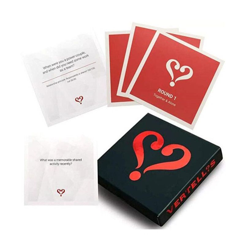 Vertellis Adulte Amoureux communication jeu de carte rouge Pack NEUF