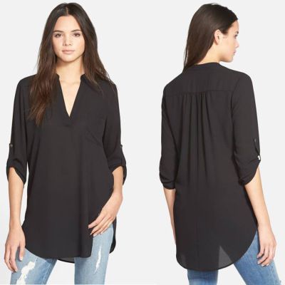 plus size polyester blouses