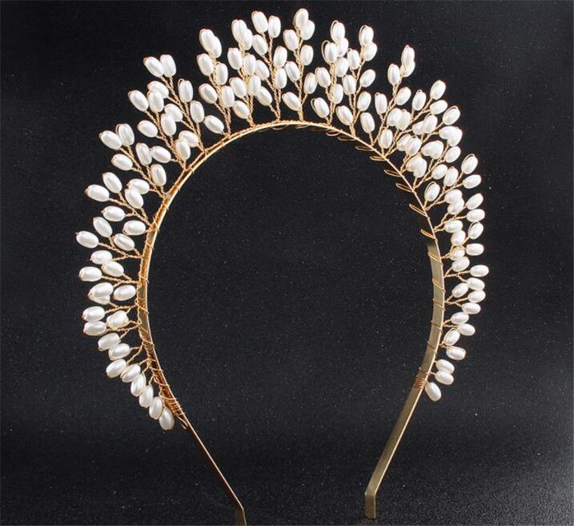 pearl headband wedding