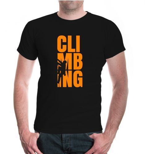 Herren Unisex Kurzarm T-Shirt Climbing Type Bergsteigen Klettersport Klettern
