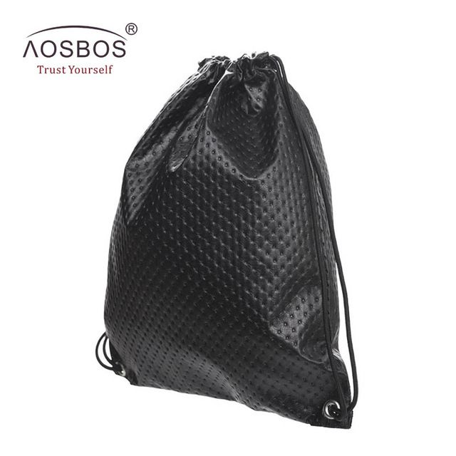 mens leather drawstring bag