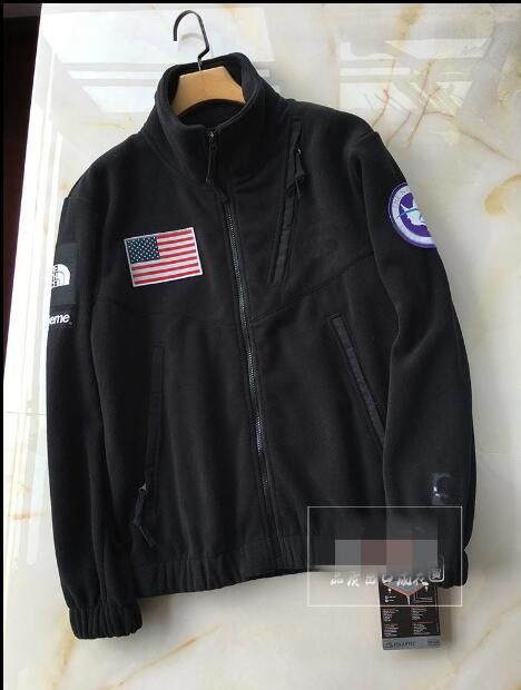 north face supreme flag jacket