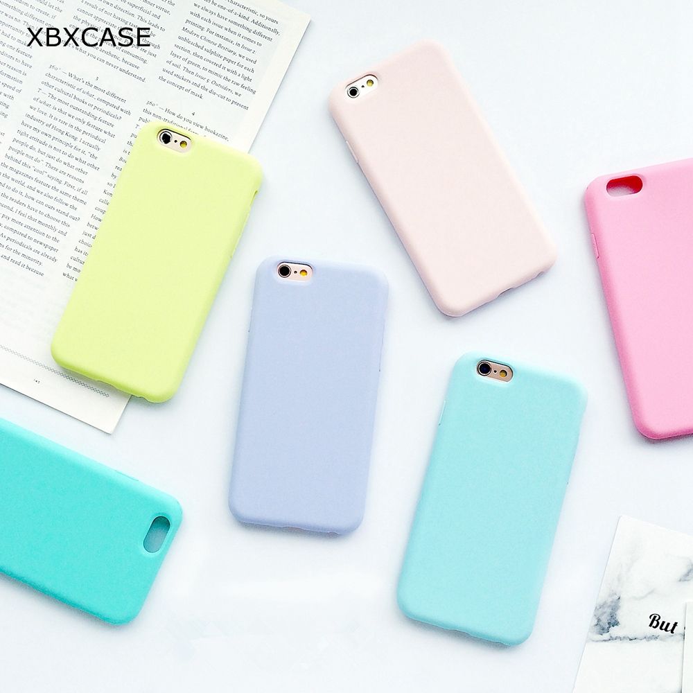 Compre Macarons Color TPU Silicone Fosco Fosco Caso Fosco Para IPhone 6 6S  5 5s SE 8 Plus X Soft Back Cover Para Iphone 7 7Plus Barato | Entrega  Rápida E Qualidade | Pt.Dhgate
