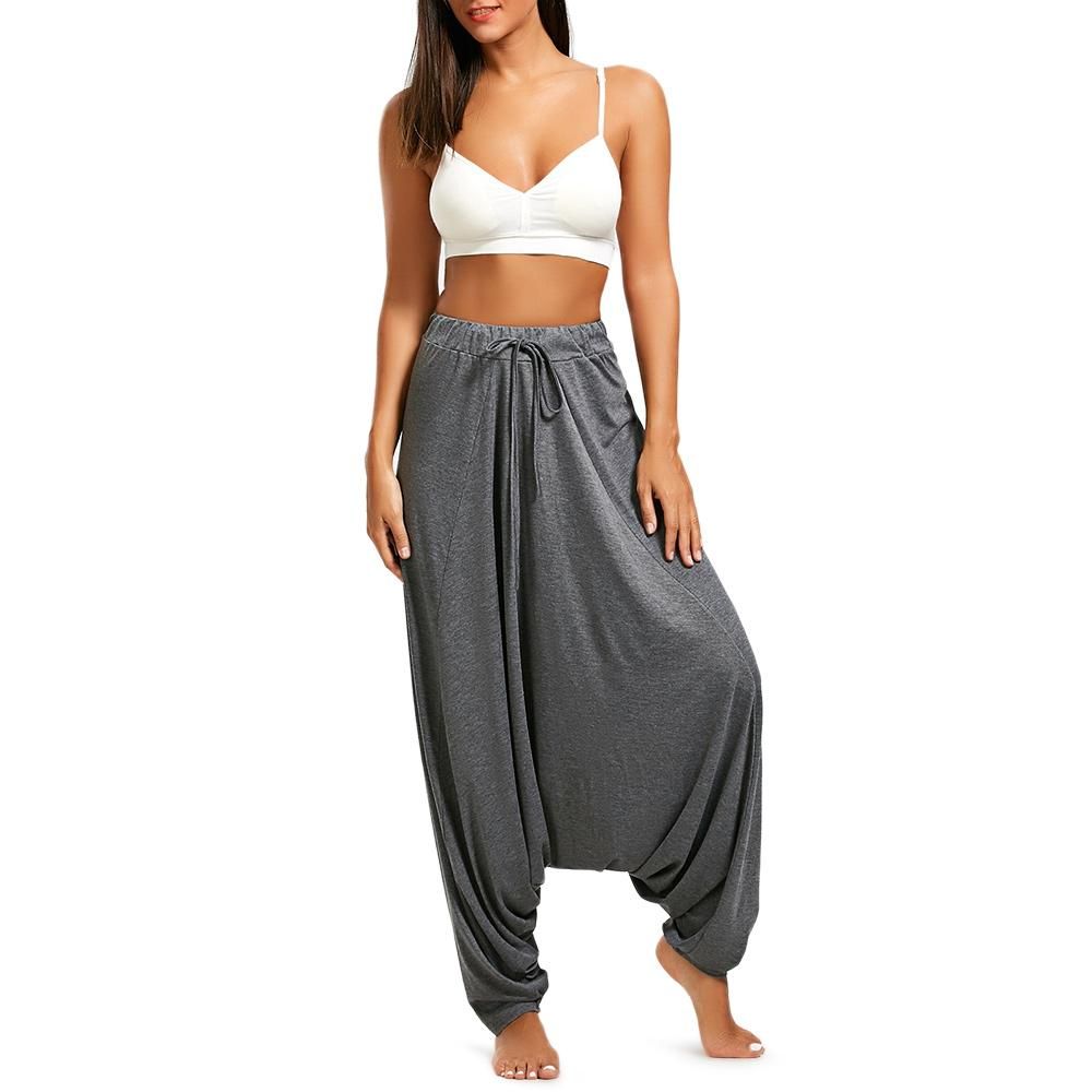 drawstring casual pants womens