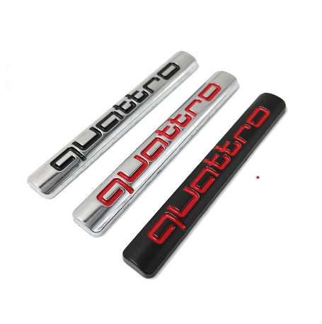 QUATTRO AUDI A3 A4 A5 A6 A8 Q5 Q7 RS Grill Badge Emblème meilleure qualité UK Stock