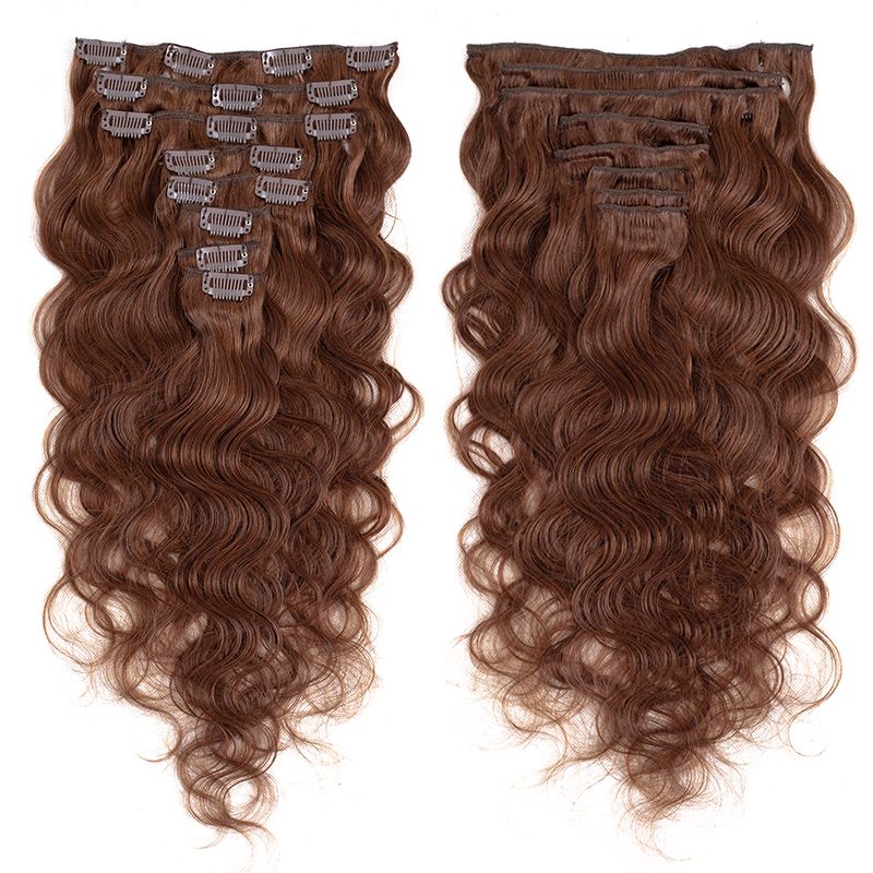 human hair extensions 8 pcs