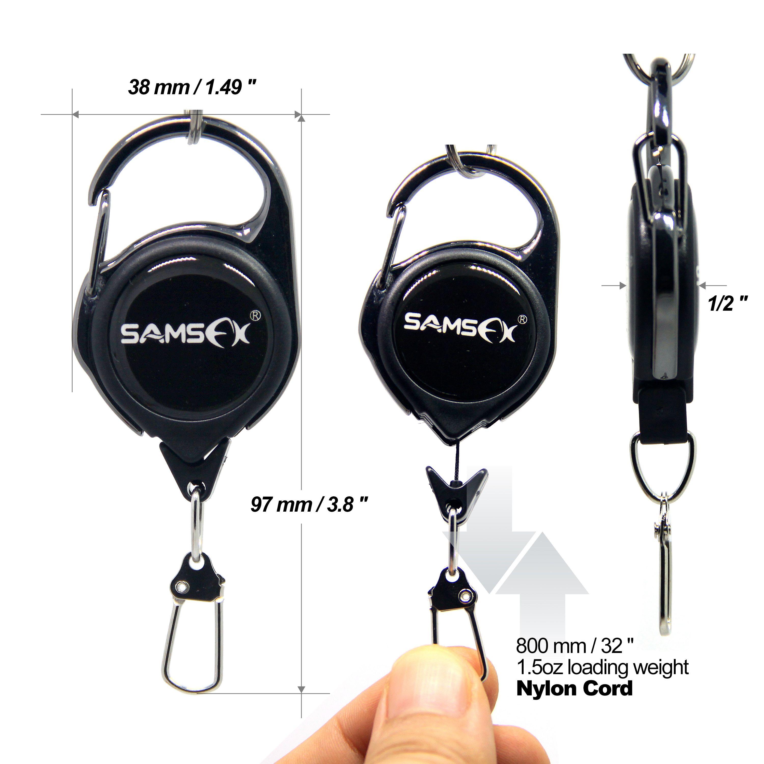 SAMSFX Black Quick Knot Tying Tools 4 in 1 Fly Fishing Line Clippers Nipper