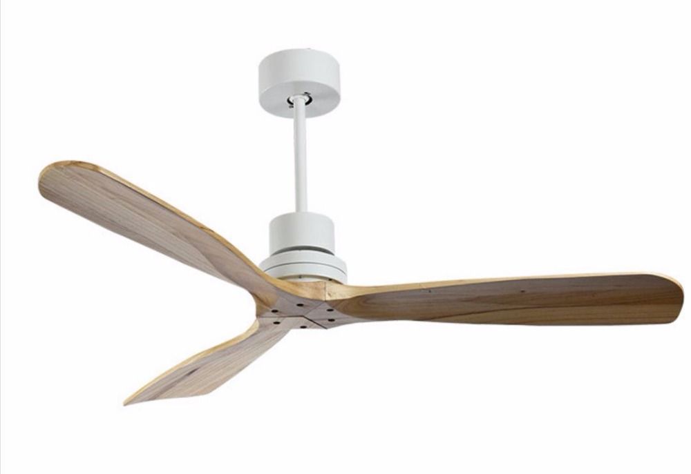 2019 American Vintage Ceiling Fan Without Light Wooden Ceiling Fans With Remote Control Nordic Simple Home Fining Room Fan From Alluring 289 63