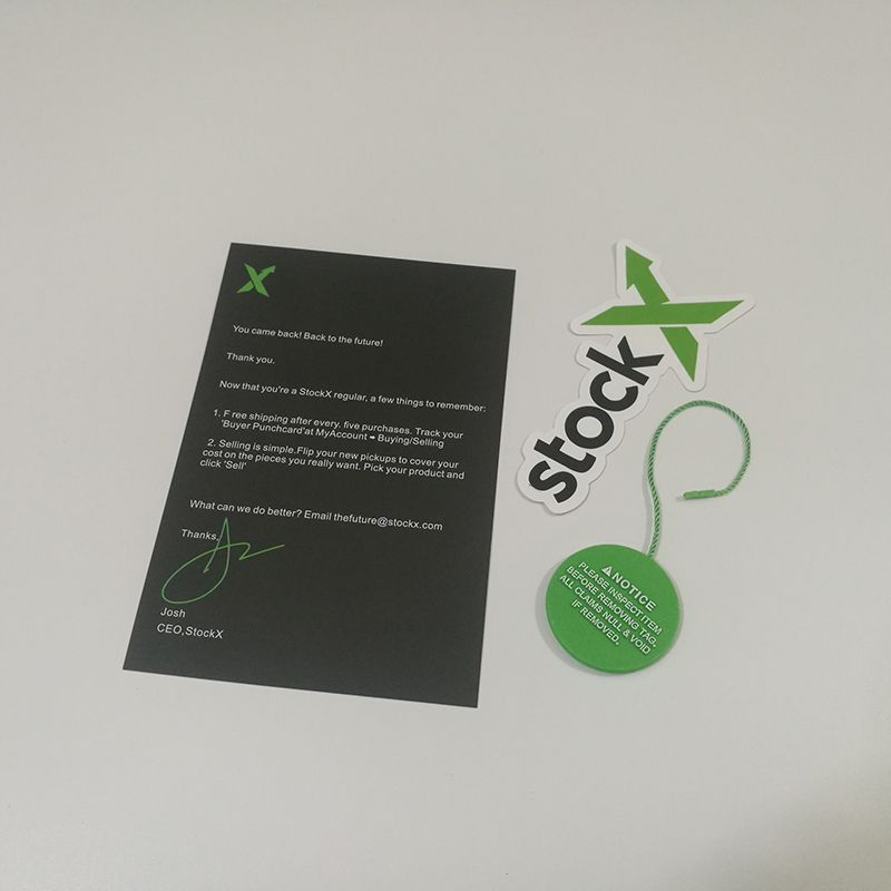 Off Shoe Label Tag QR Code Stock X OG Code Verified Authentic Stock X