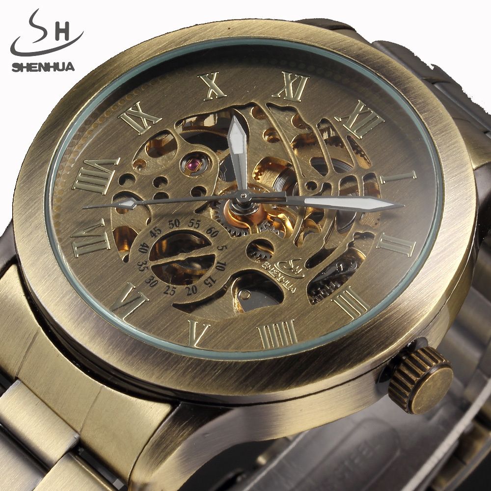 Acquistare Nuovi Orologi Steampunk Uomo Vintage Bronze Automatic Skeleton  Meccanico Da Polso Da Uomo Orologio Meccanico Relogio Masculino D18100706  Economico | Consegna Veloce E Qualità | It.Dhgate