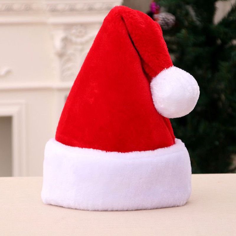 Immagini Di Cappelli Di Babbo Natale.Acquista Cappello Di Natale In Peluche Cappelli Rossi Di Babbo Natale Con Lanugine Lunga Dhl Shipping Beanie Adulti Decorazione Natalizia Feste Inverno Caldo Berretti Morbidi A 0 82 Dal Canuomen Jewelry Dhgate Com
