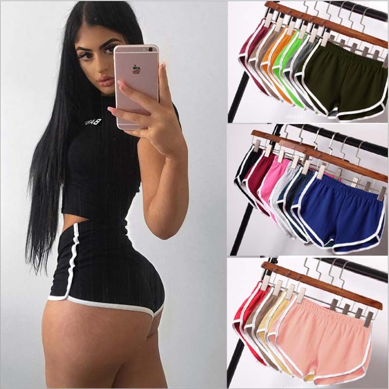 Compra 30 Unids S 3XL Verano Mujeres Running Shorts Gym Mujer Fresca  Deporte Pantalones Cortos De Fitness Señoras Running Shorts Sportswear  Color Sólido Barato | Entrega Rápida Y Calidad | Es.Dhgate