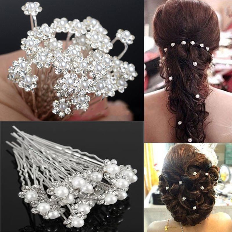 Womens Hair Claws Barrettes Slide Hair Pins Clips Accessories Wedding Supplies 