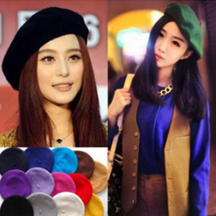 Minakolife Womens Frances Artista Solido 100% Lana Boina Som Minakolife Womens Frances Artista Solido 100% Lana Boina Som