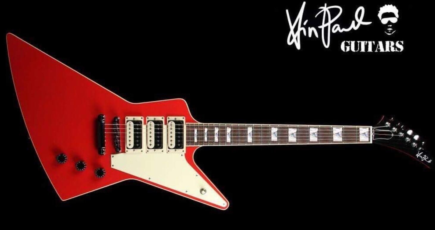Custom Paul Red Explorer Electric Guitar Mahogany Body Neck