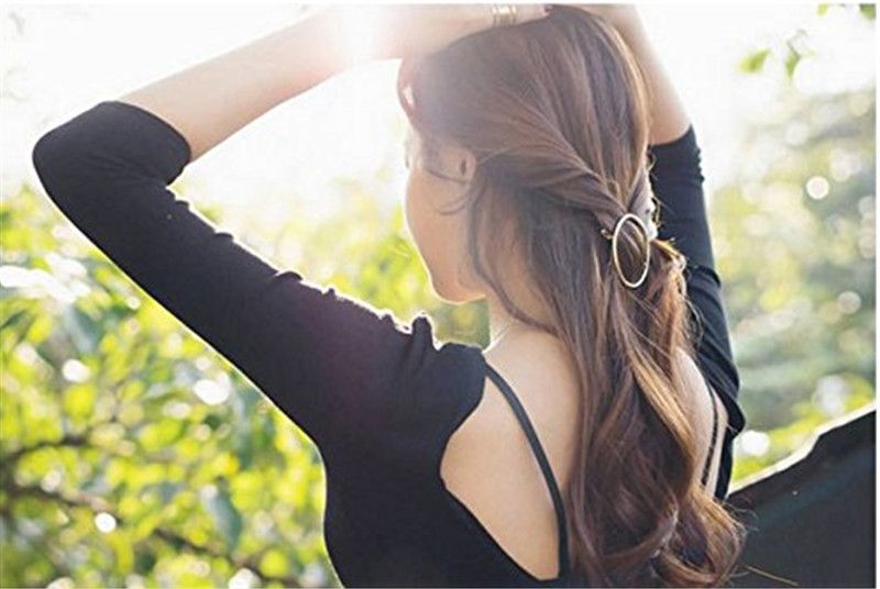 Haarspange Für Frauen 8 stk Haarspangen Haarnadeln Mond Dreieck-Form Kreis D8P2