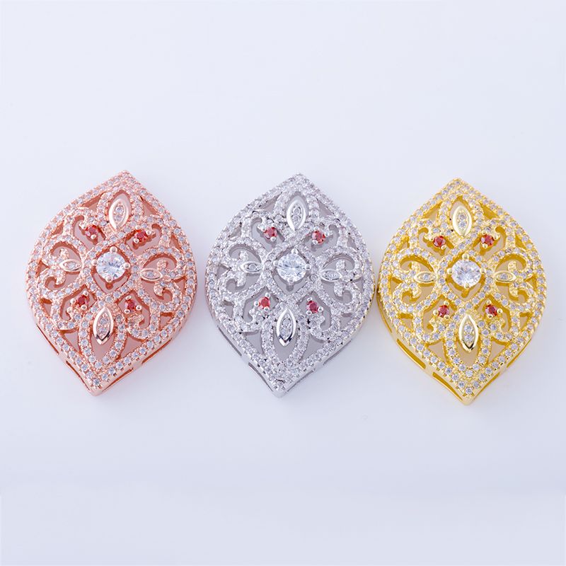 Jewelry Findings Micro Pave Zircon Square shape Connectors Accessories For Women Fashion Jewelry Making JC447