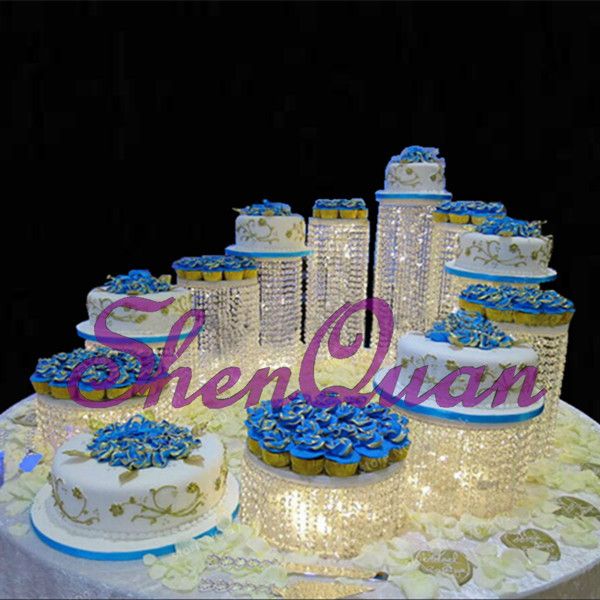 Acheter Pas Cher Support De Gateau Rond De Plat De Miroir De Diamante Piece Maitresse De Tableau De Mariage De Partie Support De Gateau De Mariage De Partie De Cristal Darylic Du