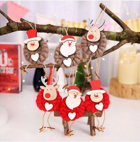 Acquista 2019 Commercio Allingrosso Libero Di Trasporto Set Natale Feltro Babbo Natale Pupazzo Di Neve Pendente Ornamenti Di Goccia Bambola Del Partito A 10 3 Dal Papazeng Dhgate Com