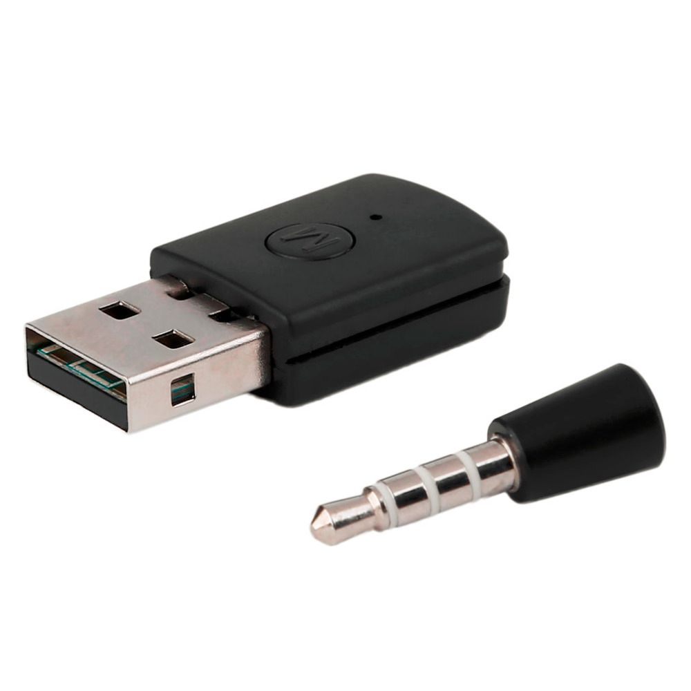 Wireless Bluetooth 4.0 USB Adapter Dongle Receiver for PS4 Headphone Microphone