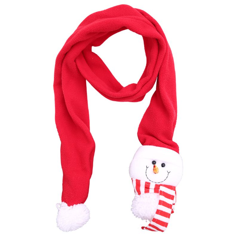 Bufandas de Navidad Santa Claus Snowman Elk Bufanda Pañuelo para Mujeres Hombres Navidad de