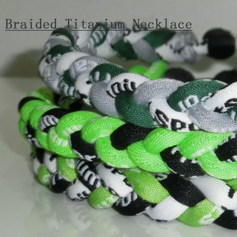 Sports Necklace Twisted Rope Titanium Tornado Braided Baseball Cap 