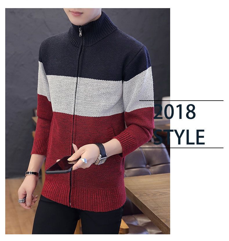 concierto instructor Delegación 2018 invierno nuevo suéter para hombre grueso, cálido, juvenil, versión  coreana del suéter, chaqueta para hombre,