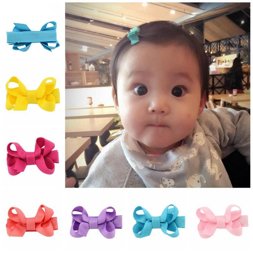 New Hairpin Bow Boutique Alligator Hair Clip Grosgrain Ribbon Girl Baby Kids