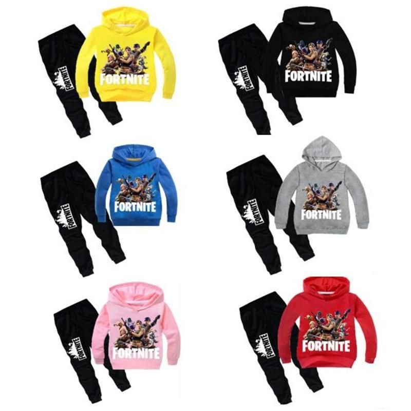 Juego Fortnite Hoodies a los niños Battle Royale sudadera Chándal 2pcs de