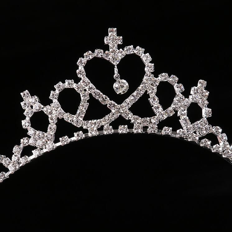 Tiara Hair Crystal Rhinestone Band Kid Girl Bridal Princess Prom Crown Headband 