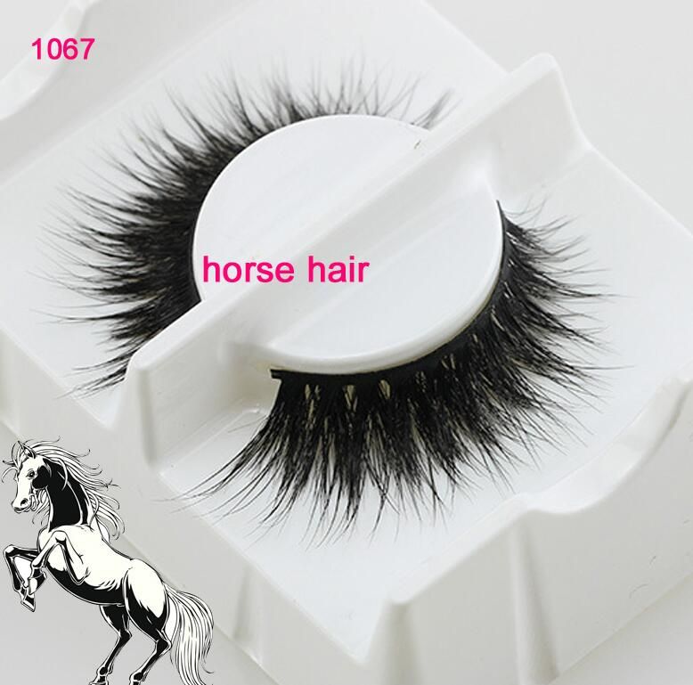 1067 Real Pony Hair Handmade Black Horse Hair False Eyelashes Long Natural Fake Eye Lashes Makeup 1067 Real Pony Hair Handmade Black Horse Hair False Eyelashes Long Natural Fake Eye Lashes Makeup