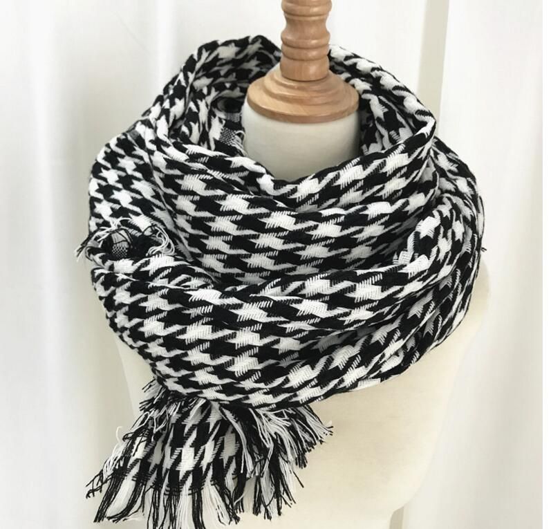 ladies black cashmere scarf