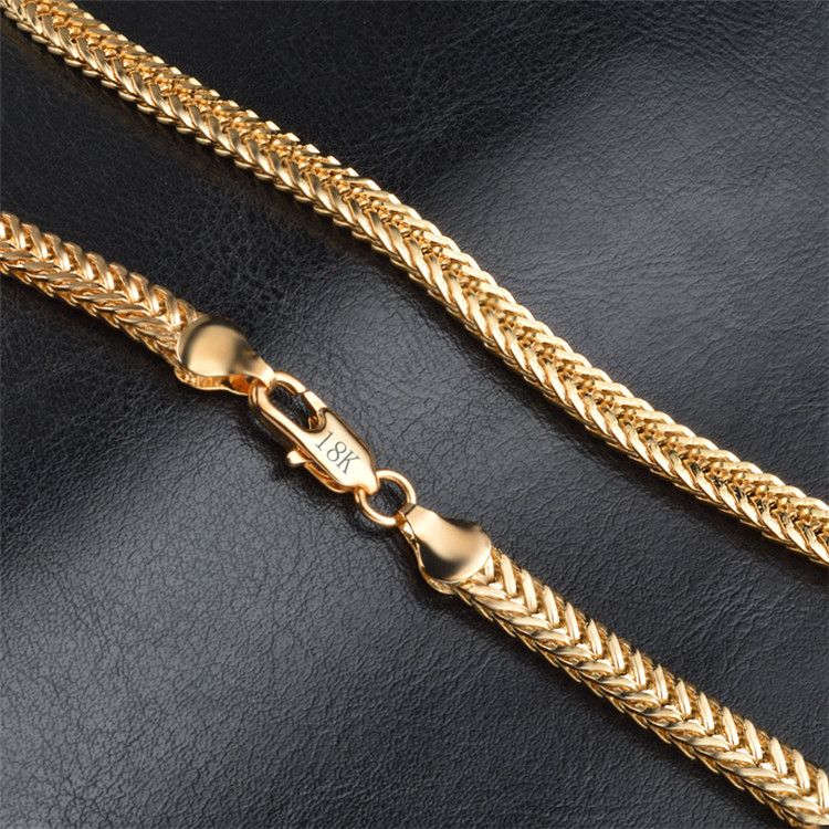Hip Hop Jewelry 6MM Gold Chains For Men 