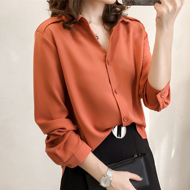 de moda para mujer Tops blusa 2018 otoño blusa suelta mujeres larga mujer