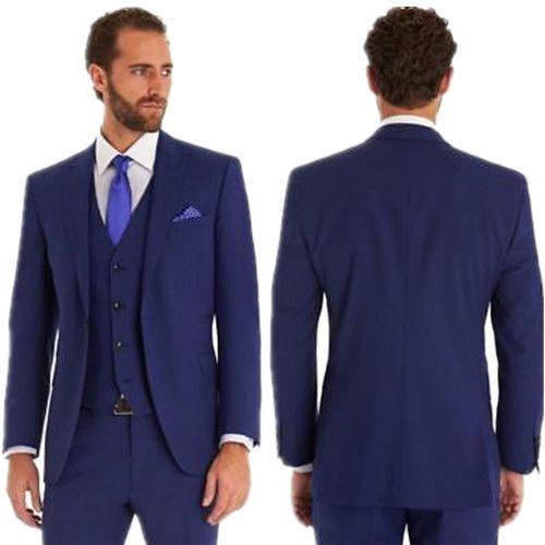 2019 Navy Blue Suits Men\u0027S Wedding Suits Formal Best Man Groom Tuxedos From Viviant, $137.04