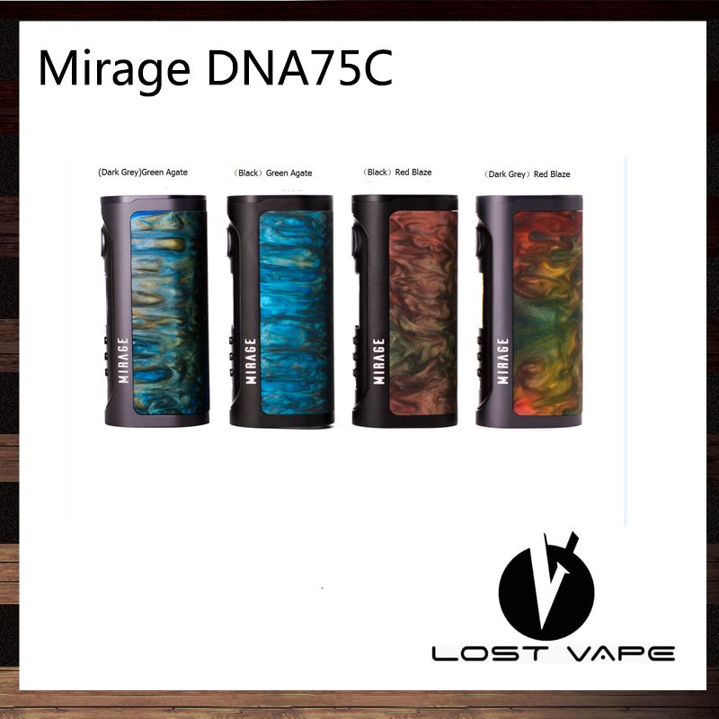 lost vape mirage dna75c tc box mod 75w