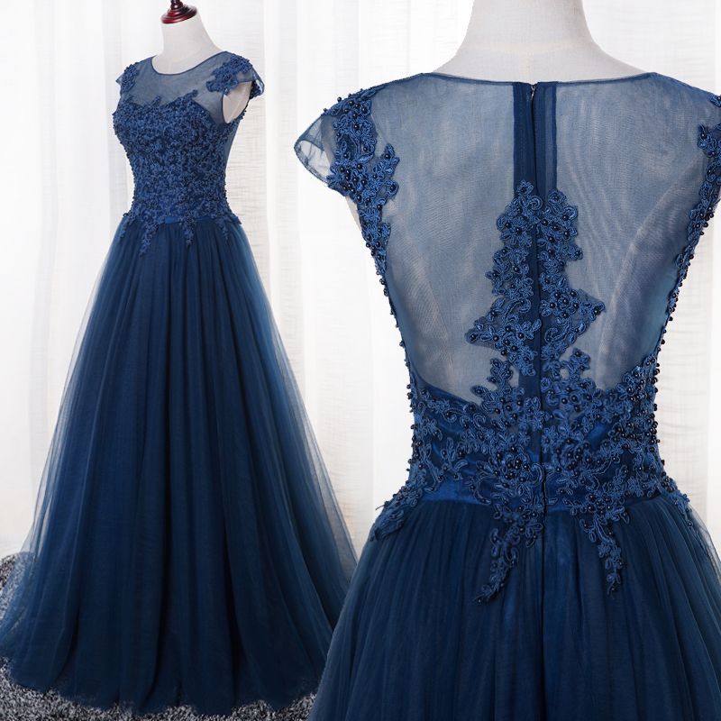 short sleeve formal dress