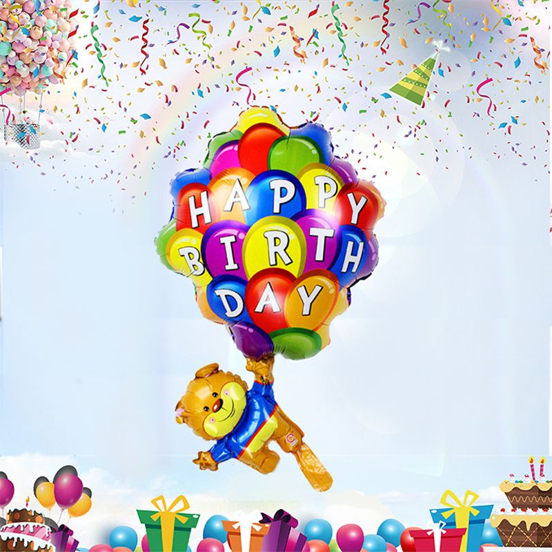 Grosshandel Alles Gute Zum Geburtstag Ballons S Niedliche Fallschirm Barn Folien Ballone Fur Babyparty Kindergeburtstagsfeier Dekorations Jungen