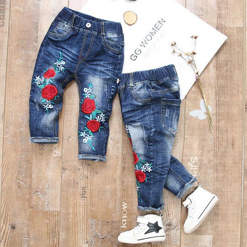 Short de Niña Jeans c/Flores Ativo – Conclasse Kids