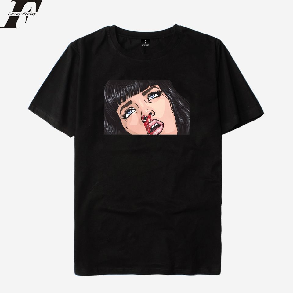 Acquista 2018 Mary Mia Wallace T Shirt Uomo / Donna Classic Movie Pulp  Fiction T Shirt In Cotone Maschile Quentin Tarantino Top Tees A 12,35 € Dal  Piterr | It.DHgate.Com
