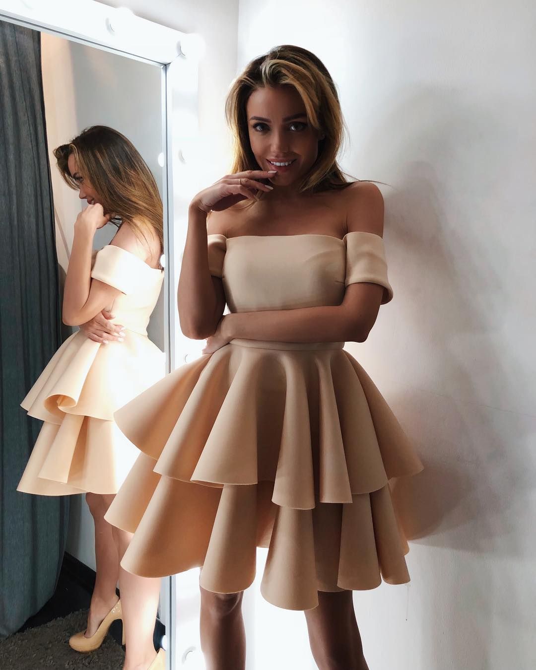 2018 Blush Pink Champagne Short 