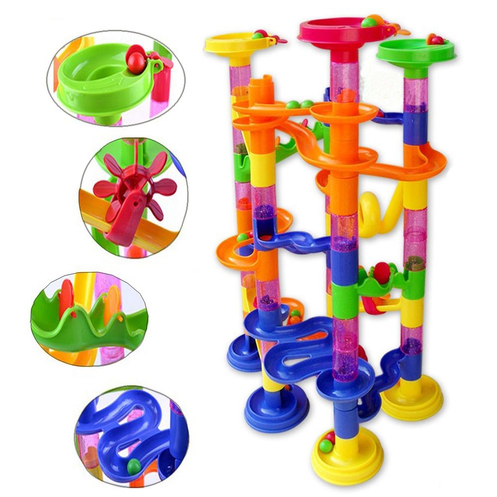 marble race run maze balls